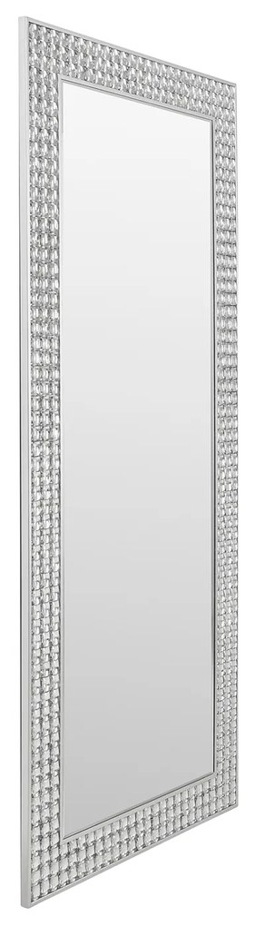 Crystal nástenné zrkadlo strieborné 80x180 cm
