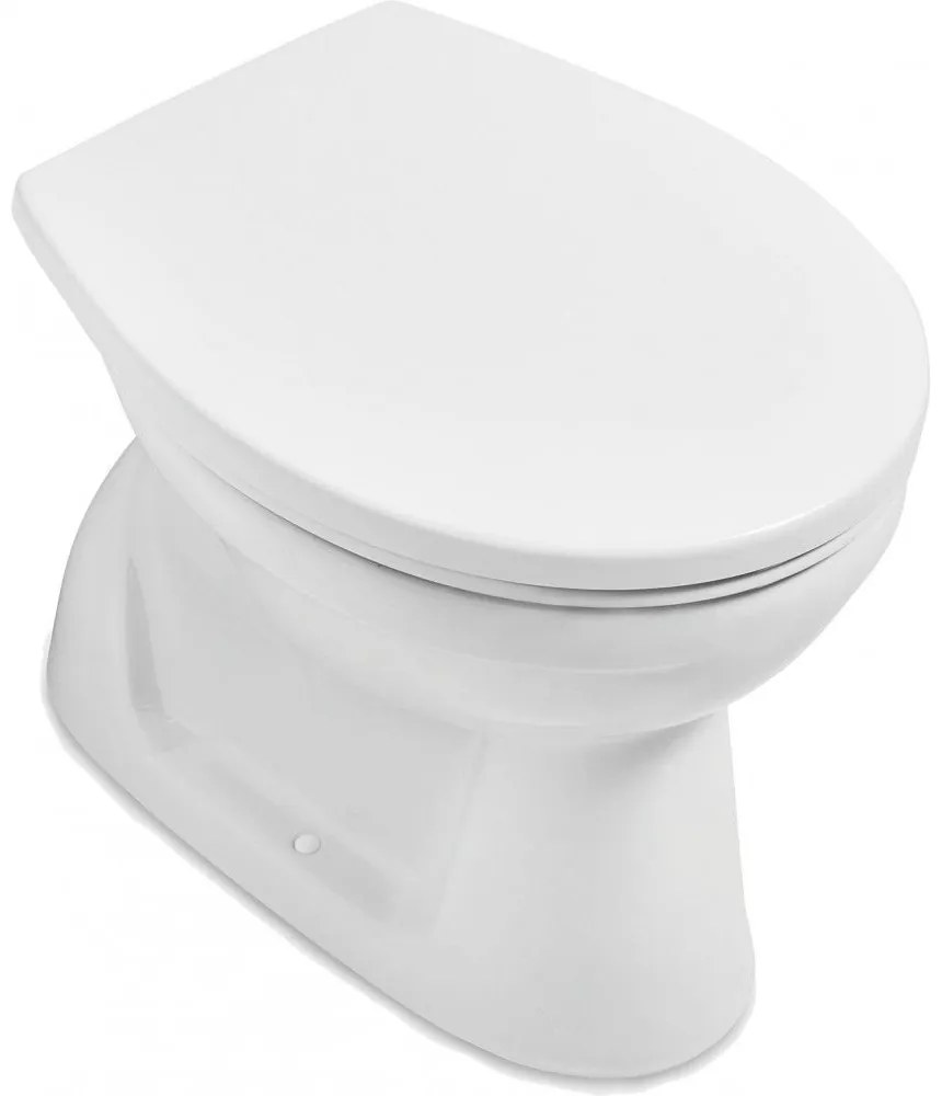 VILLEROY &amp; BOCH O.novo samostatne stojace WC s hlbokým splachovaním bez vnútorného okraja, 360 x 550 mm, biela alpská, 7618R101