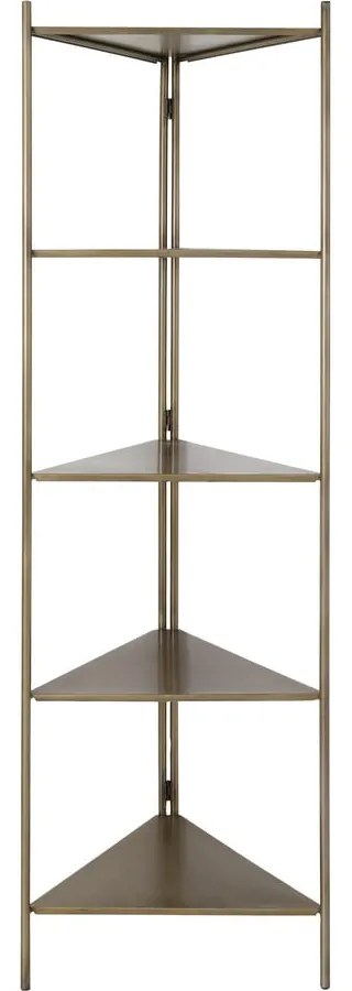 Kovová knižnica v zlatej farbe 58.5x200 cm Display - Light &amp; Living