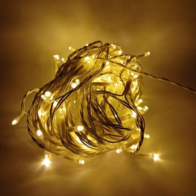 DECOLED Svetelná reťaz LED pre 3DA1W, 120 teplých bielych LED diód