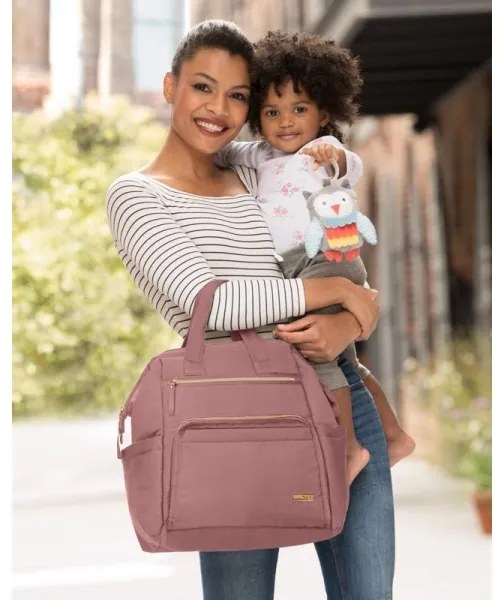 Skip Hop - Přebalovací batoh MAINFRAME na kočárek Dusty rose