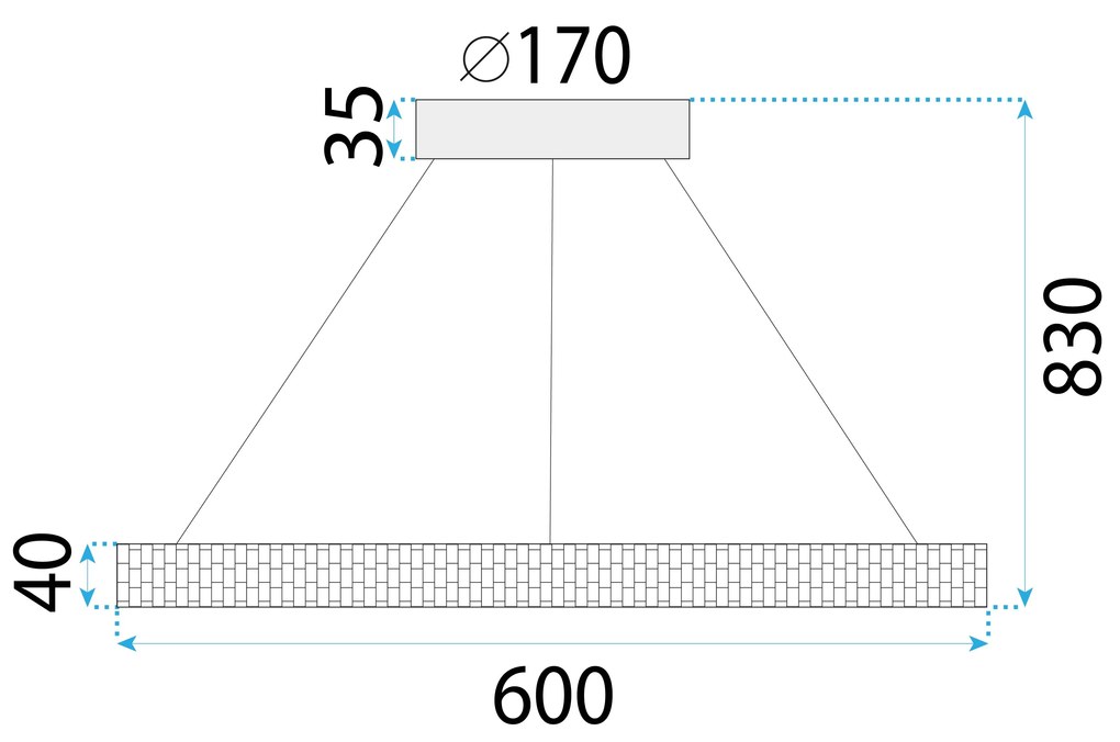 Toolight Toolight, LED stropné svietidlo 23W APP1511-CP, chrómová, OSW-05472