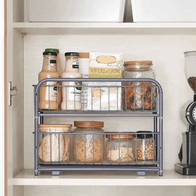 Kuchynský organizér strieborný AUK-E1017 CR