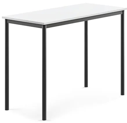 Stôl BORÅS, 1200x600x900 mm, laminát - biela, antracit