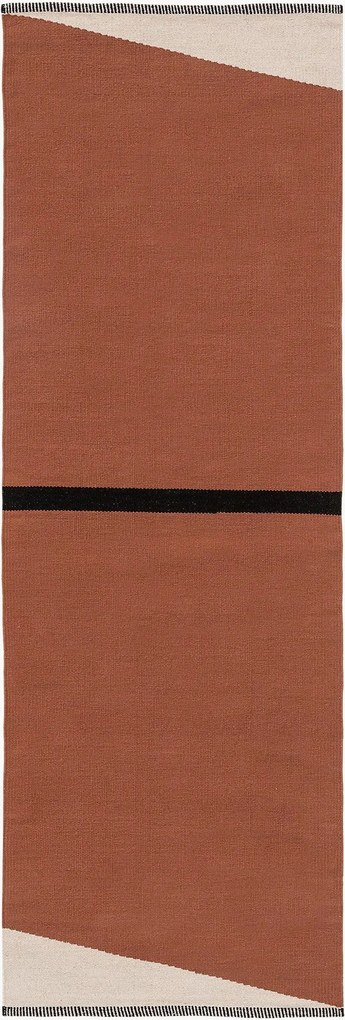 Ručne tkaný bavlnený behúň s krátkym vlasom Lenny