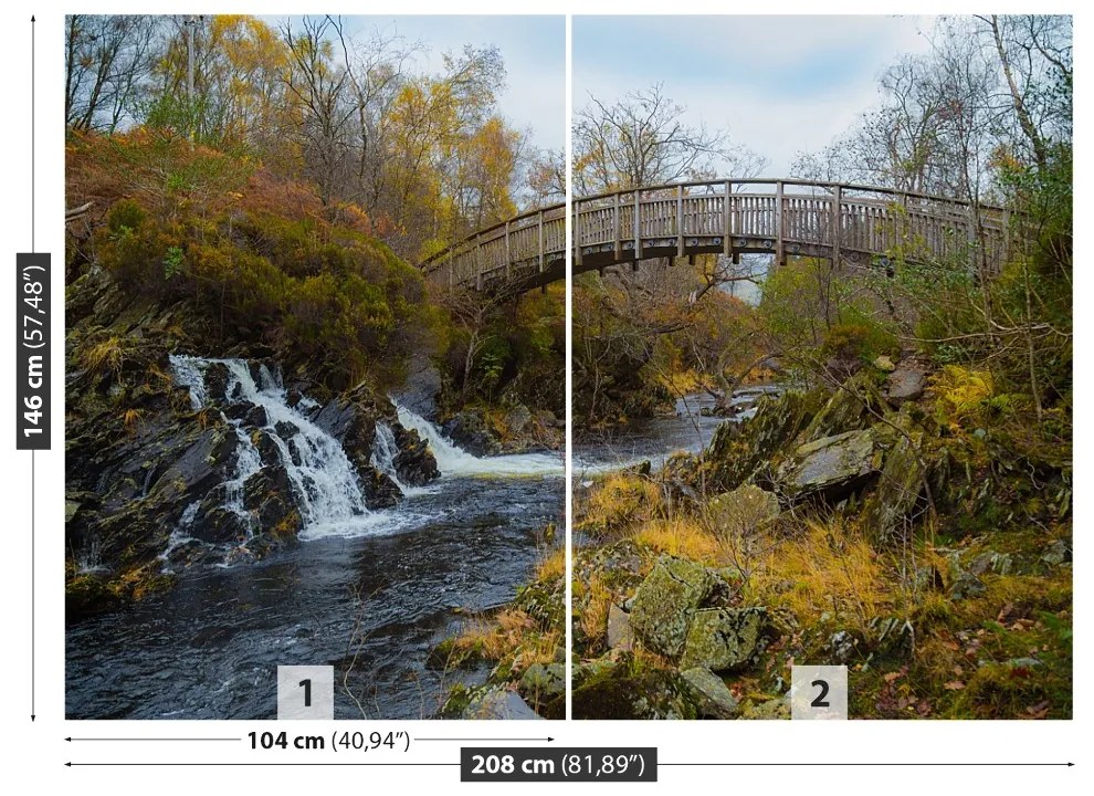 Fototapeta Vliesová Rieka škótsko 104x70 cm