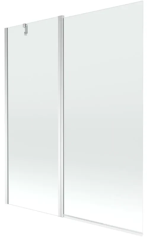 Mexen Flip vaňová zástena jednokrídlová 140 x 150 cm, Priehľadné, Chrómová - 894-140-101-01-00
