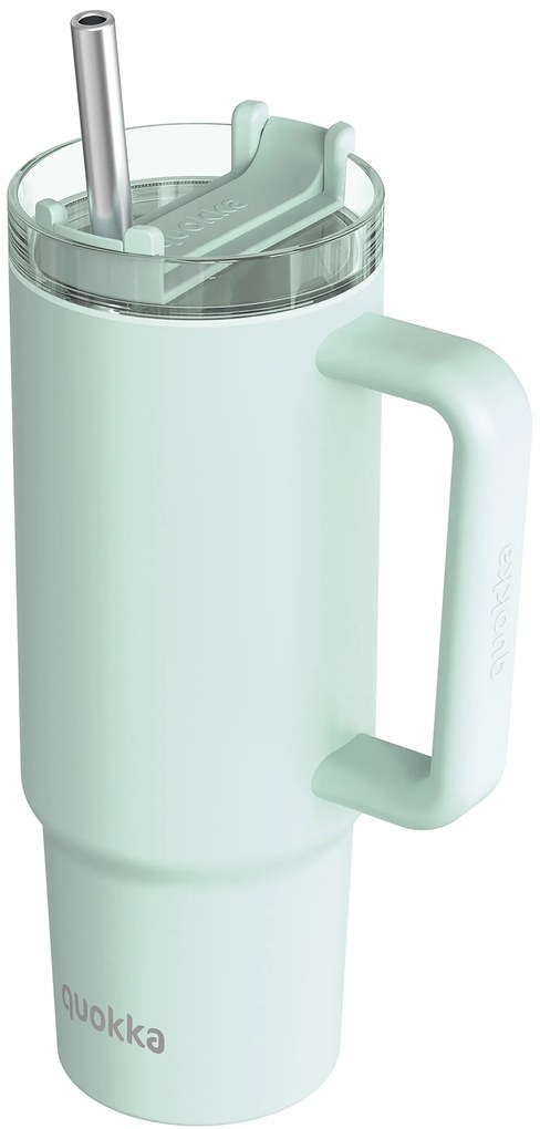 Nerezový termohrnček so slamkou Stream Turquoise 950 ml
