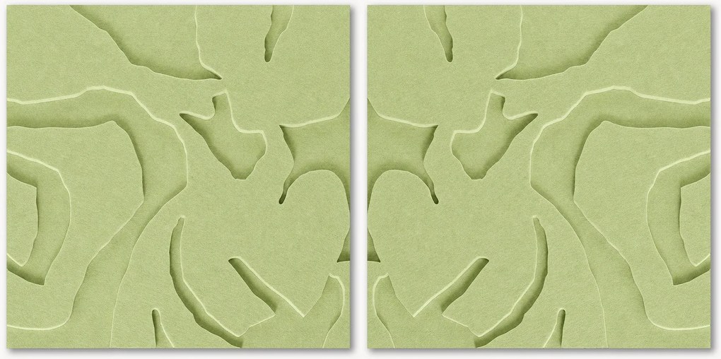 Modulárne akustické nástenné dekorácie Soft Embrace 1+2, 2 ks