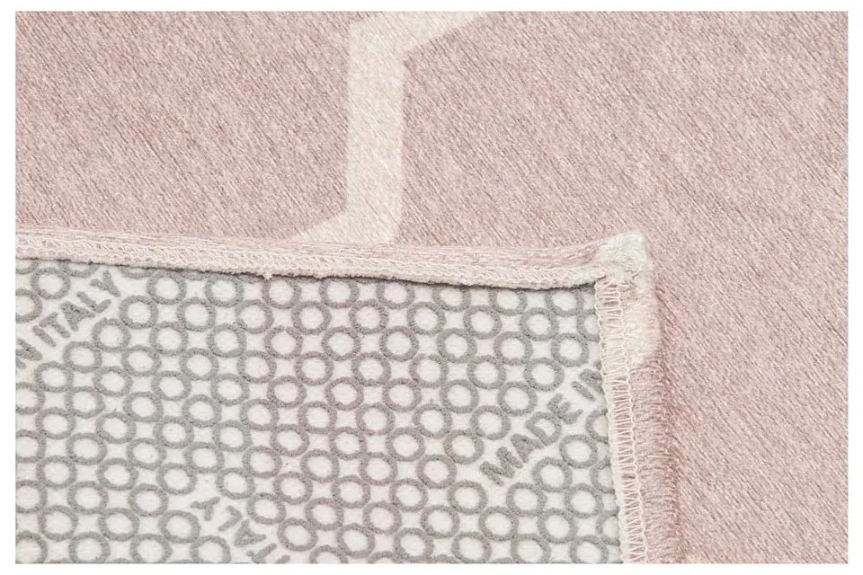 Ružový behúň Floorita Lattice Sand, 60 × 150 cm
