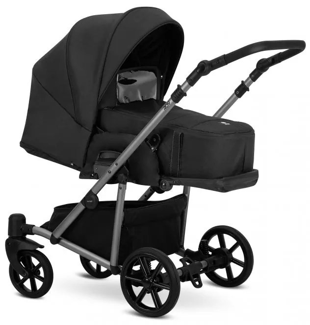Kočík Kunert Roy grey frame 3v1 - black