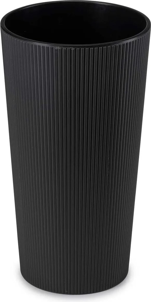 Plastový kvetináč URBANIKA ECO 36,4x19,6 cm čierny