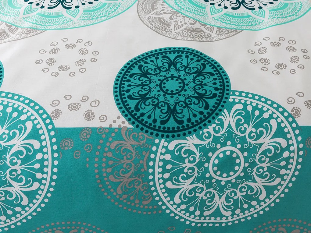 XPOSE® Francúzske bavlnené obliečky ALBÍNA - tyrkysové