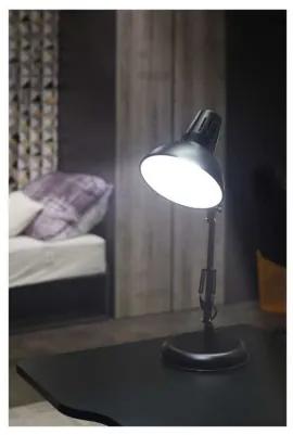 EMOS Stolná retro lampa DUSTIN, 1xE27, 25W, čierna