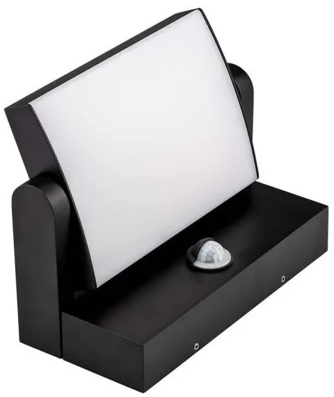 LED Vonkajšie nástenné svietidlo so senzorom LED/17W/230V 4000K IP65 čierna