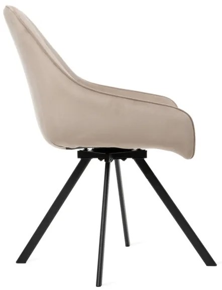 Otočná jedálenská stolička LAURENT béžová 847375