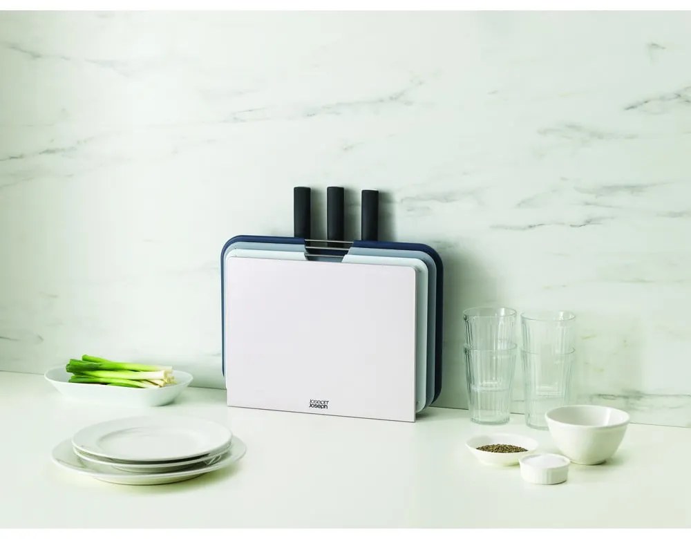 Súprava 3 dosiek a nožov so stojanom Joseph Joseph Nest Plus