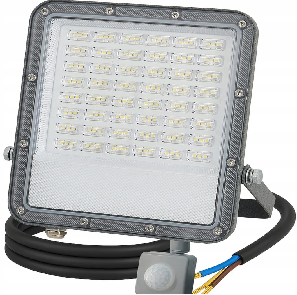 BERGE LED reflektor ODYN s pohybovým senzorom 100W - 9000lm - 4000K - IP66