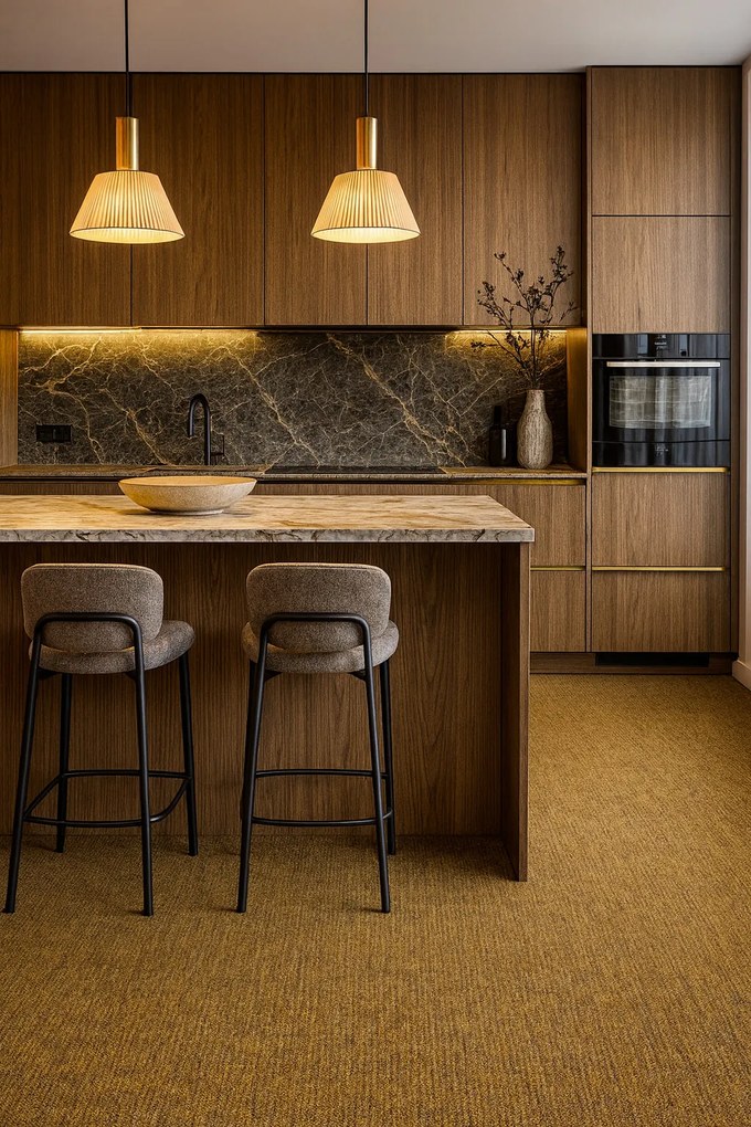 Vopi, Metrážny koberec Alassio zlatohnedý - neúčtujeme odrezky z role, na mieru, šíře 1,33m,1m,2m,3m,4m,na mieru, neúčtujeme odrezky, hnedá, filc, chodba / predsieň