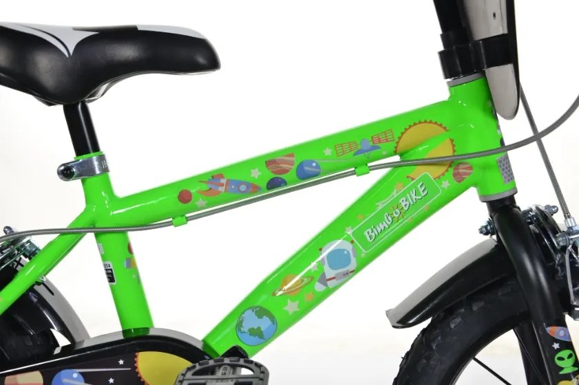 Chlapčenský bicykel Bottari BimboBike 77333 Vesmír zelená 16" 2023