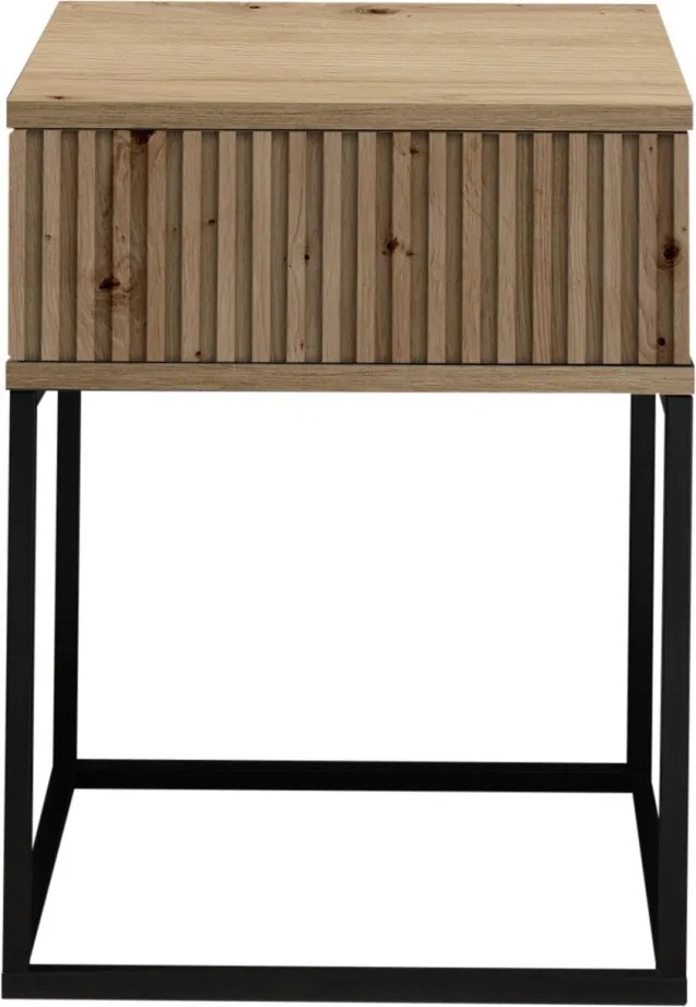 Nočný stolík s 1 zásuvkou Marle, dub artisan