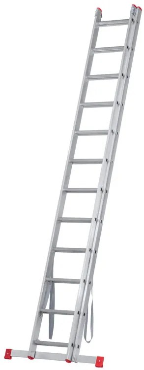 Hliníkový dvojdielny výsuvný rebrík VENBOS HOBBY, 2x12 priečok, 5,62 m