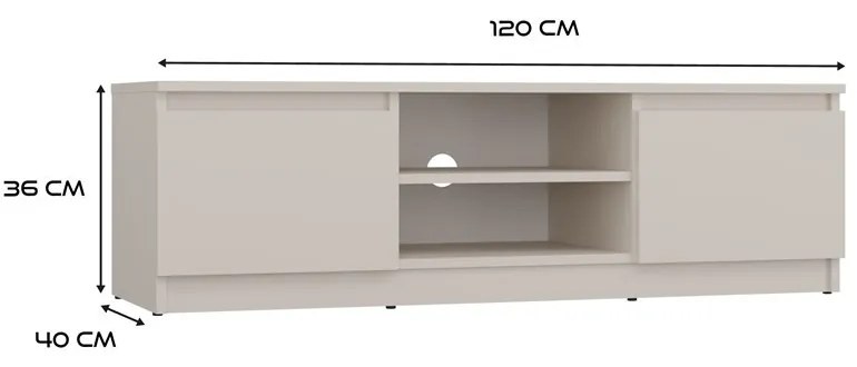 TV stolek Malwa 120 cm - výber z 5 prevedení