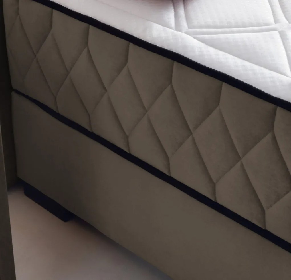 Posteľ Reve 160x200 cm, svetlo hnedá látka