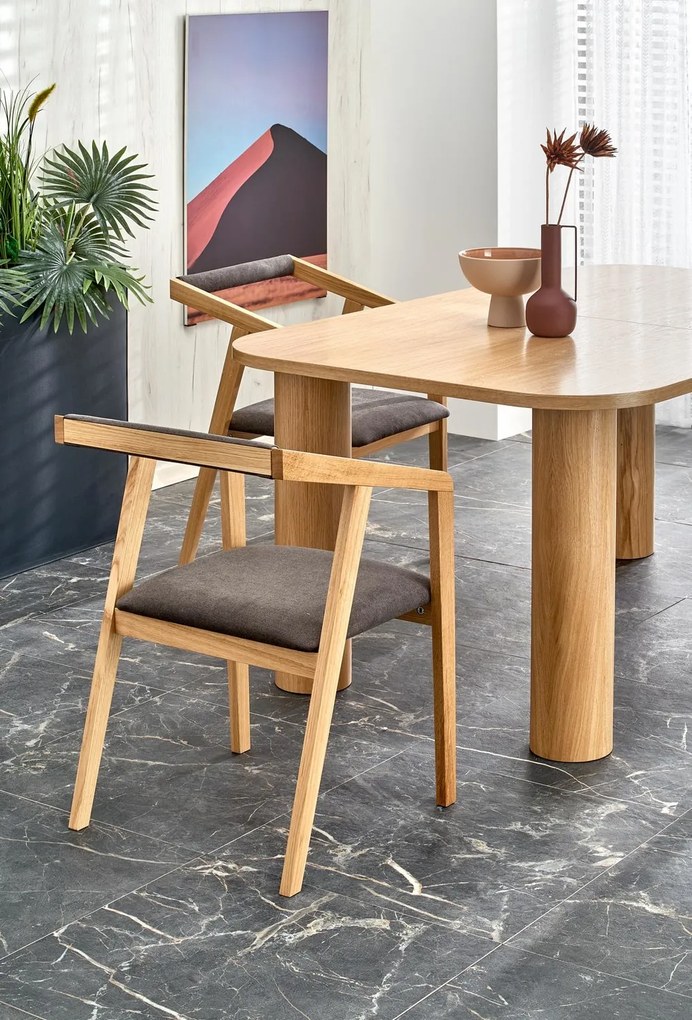 Jedálenský rozkladací stôl AZUL 160/240 cm dub prírodný