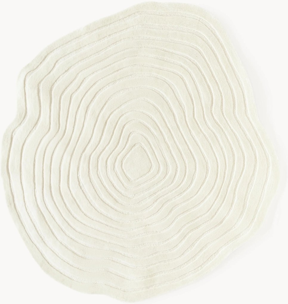 Ručne tuftovaný vlnený koberec v organickom tvare Niria