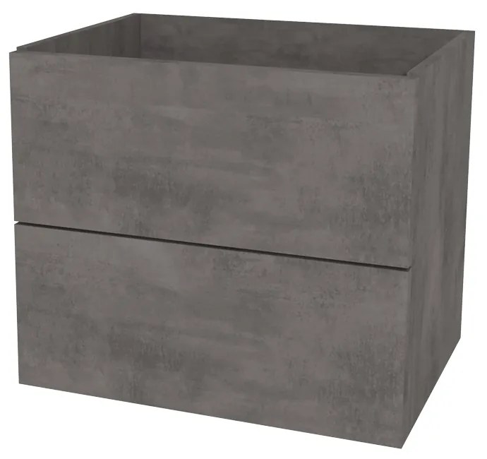 Mereo, Mereo Ponte, kúpeľňová skrinka 61 cm, Multidecor, Betón tmavosivý, MER-CN290SBET2