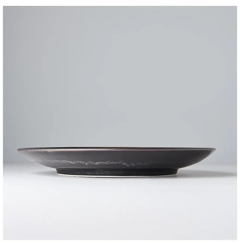Čierny keramický tanier Mij Matt, ø 29 cm