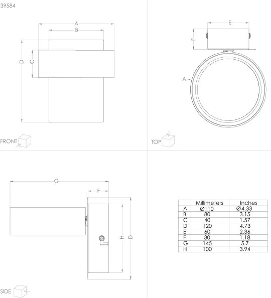 Eglo 39584 - LED Bodové svietidlo ALBARIZA LED/4,6W/230V