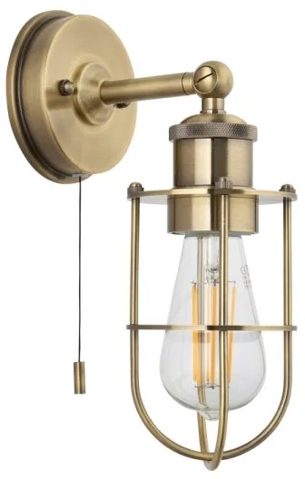 Endon 99952 - Kúpeľňové nástenné svietidlo CREW 1xE27/6W/230V IP44 mosadz