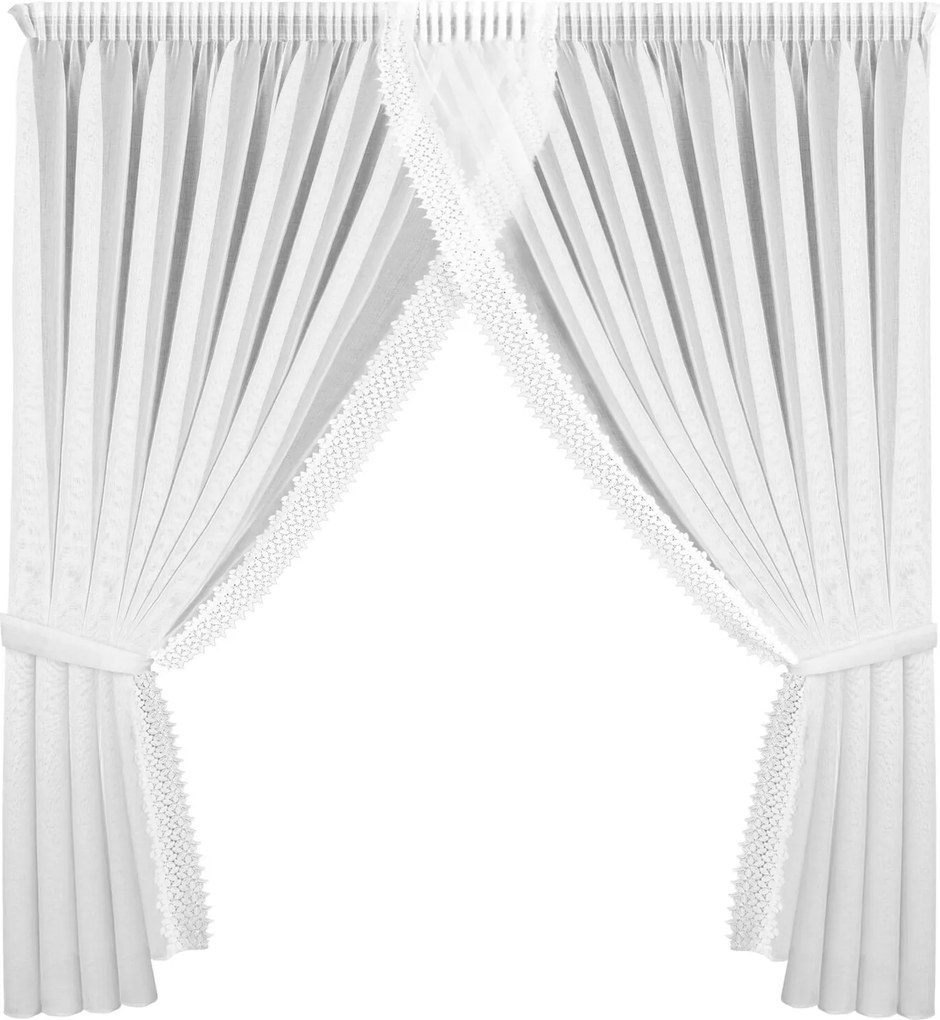 ZÁCLONA NA PÁSKE HESTIA 400X250 CM BIELA