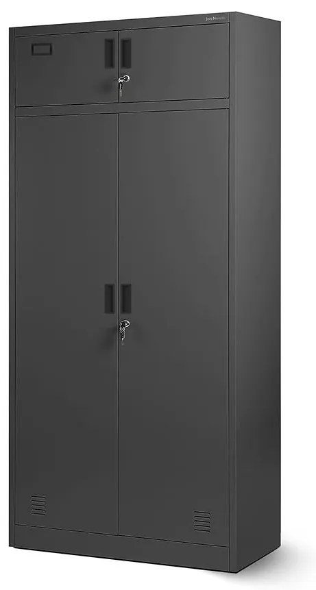 Kancelárska skriňa Borys kovová antracit
