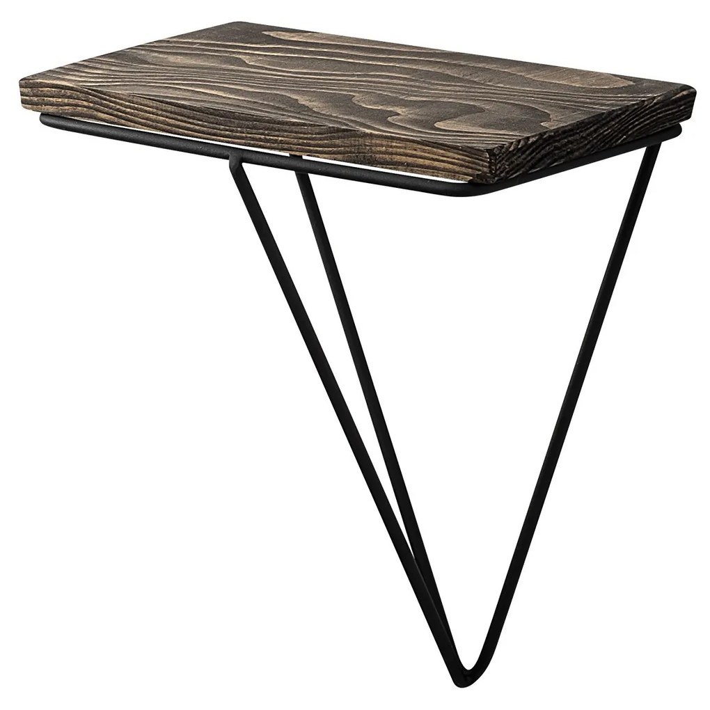 Nástenná polica PHALAENOPSIS tmavý orech