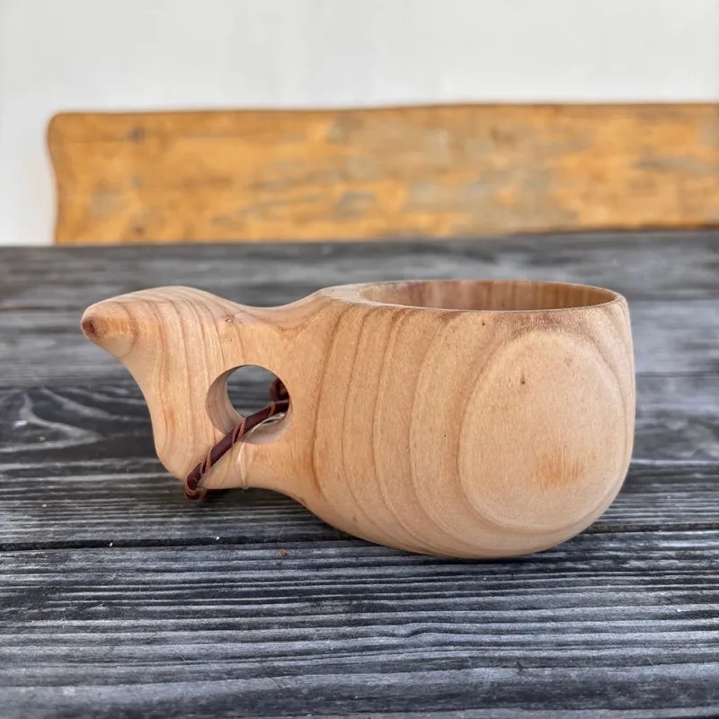 Fínsky hrnček Kuksa, breza kučeravá / 2.akosť
