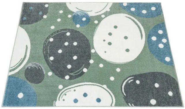 Koberec LIMA M040A zelený / krémový