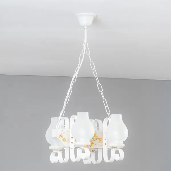 Brilagi - Luster na reťazi QUEEN 4xE14/40W/230V buk/krémová