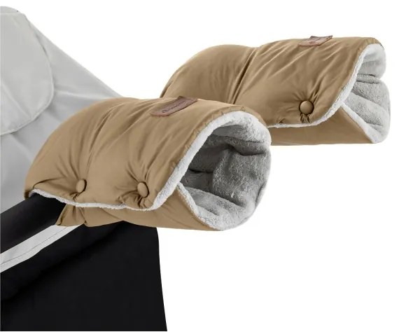 PETITE&MARS - SADA Detský fusak 3v1 JIBOT + rukávniky na kočík hnedá