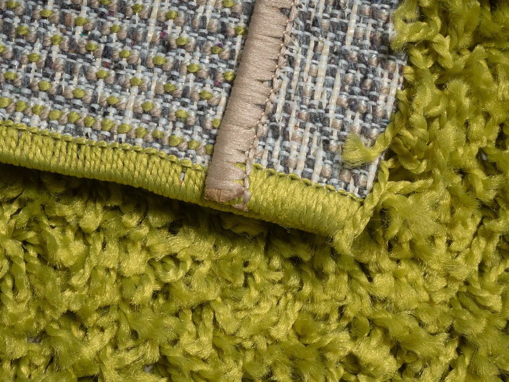Kusový koberec Efor Shaggy 1903 Green, 120x170, zelená, obývacia izba, Mono Carpet