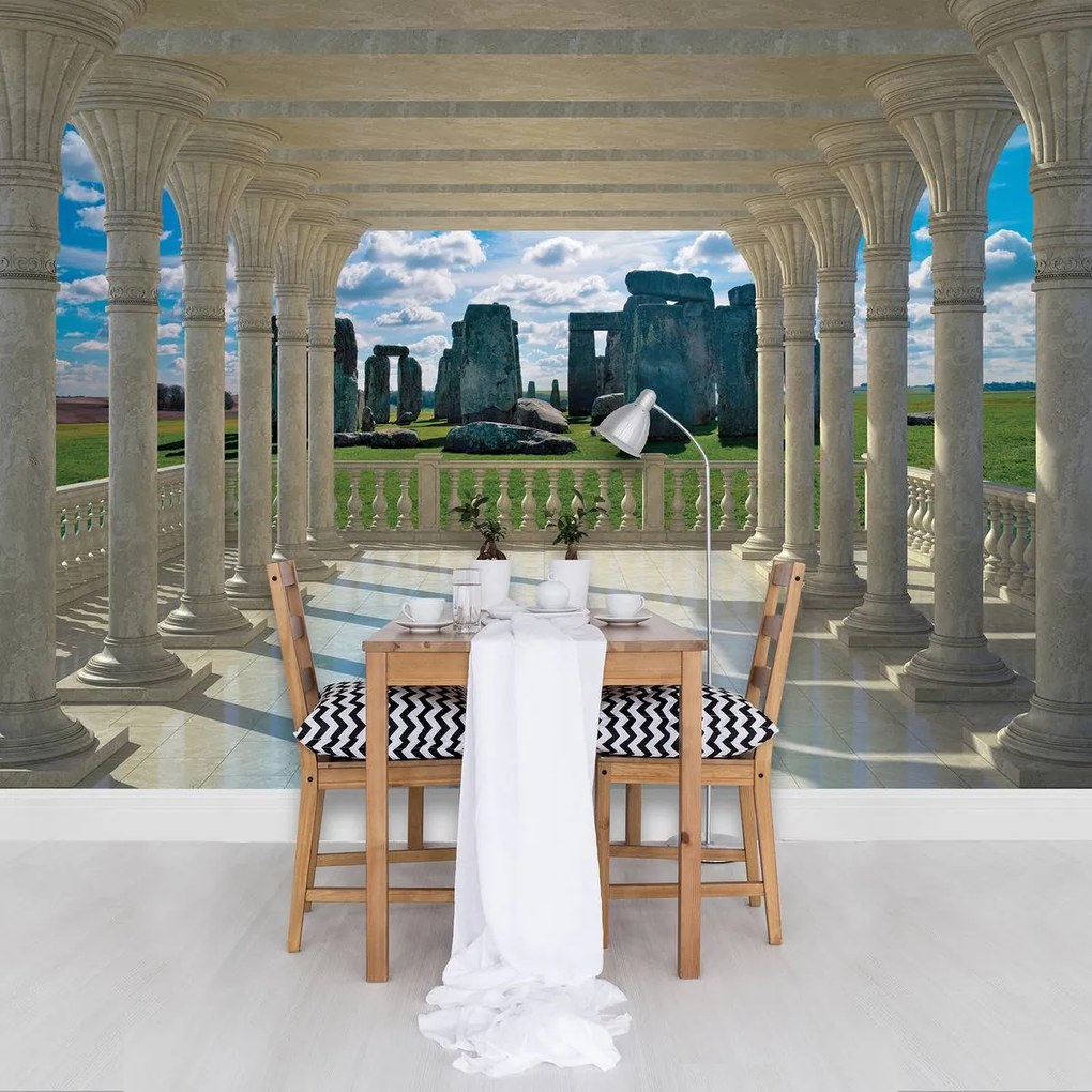 Fototapeta - Krajina Stonehenge (152,5x104 cm)