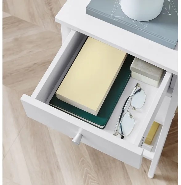 Nočný stolík ARIN biely