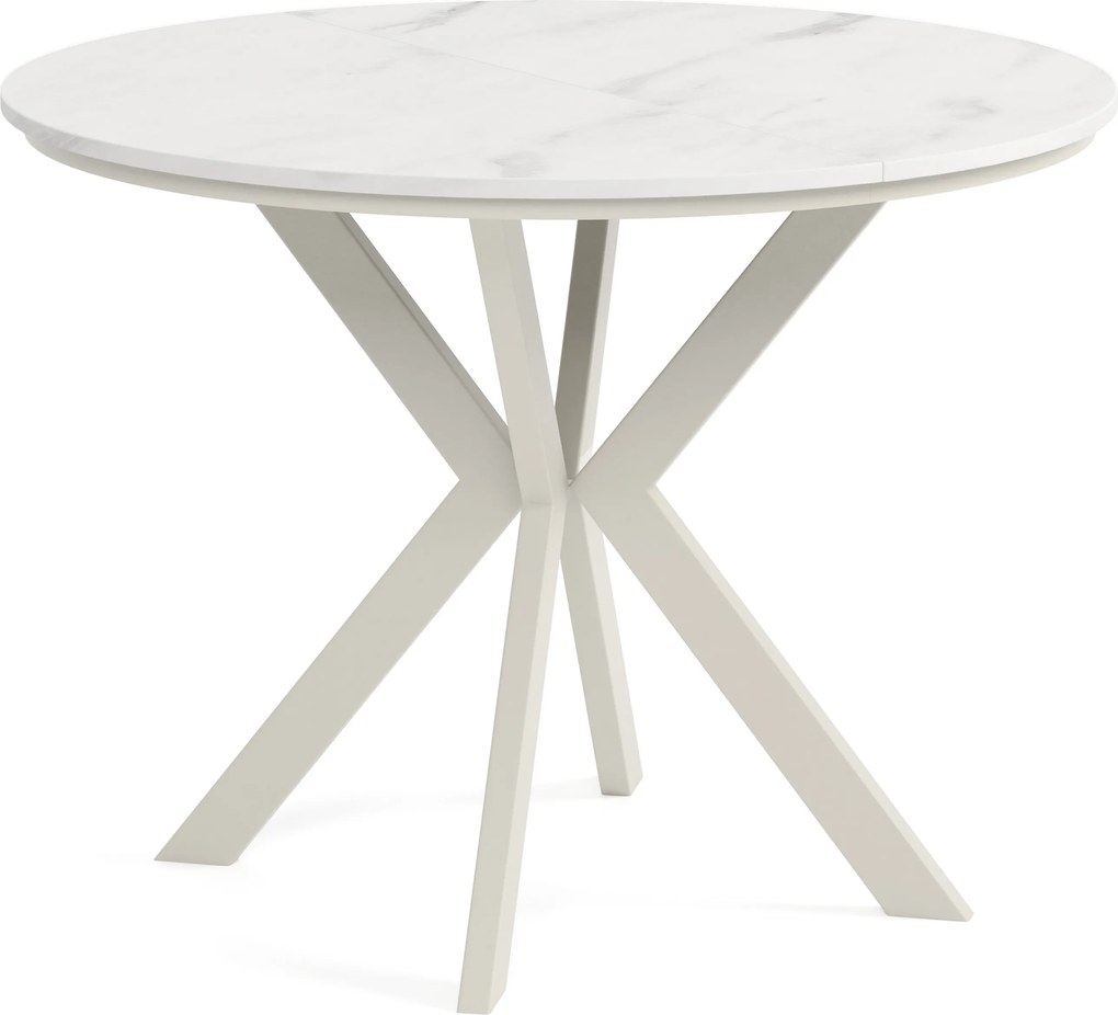 Okrúhly rozkladací jedálensky stôl DEVO PLUS Veľkosť: 90 - 128 cm