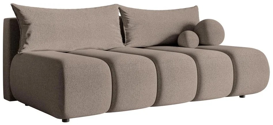 Pohovka trojsedačka Didier mini  (béžová + čierna). Akcia -18%. Vlastná spoľahlivá doprava až k Vám domov. 1100575
