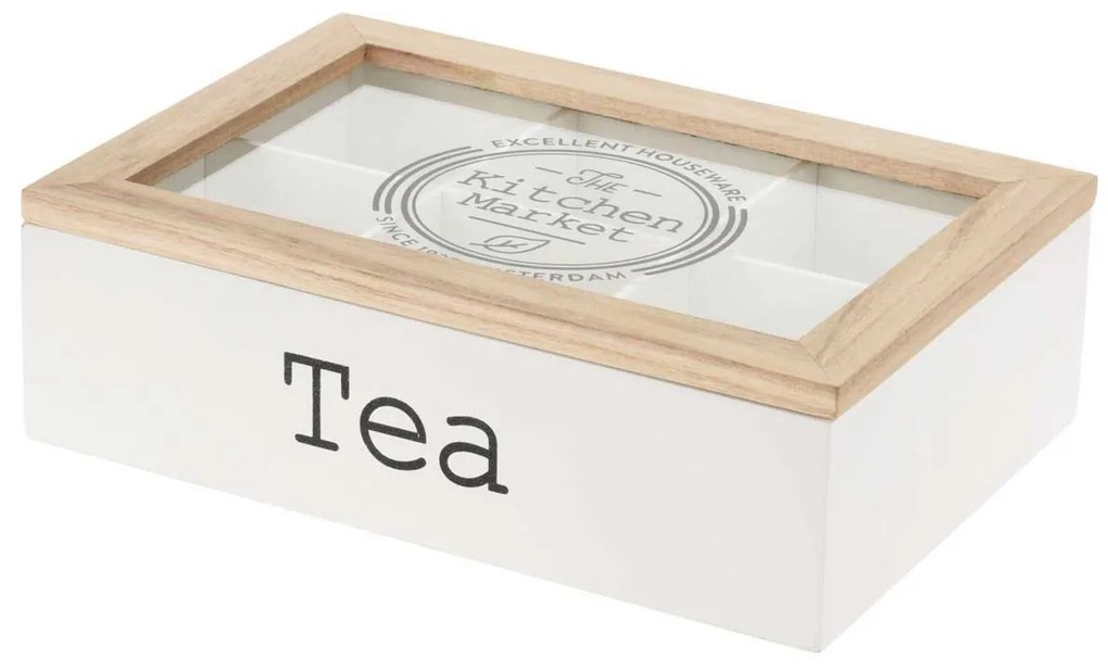 Krabička na čaj Tea box biela