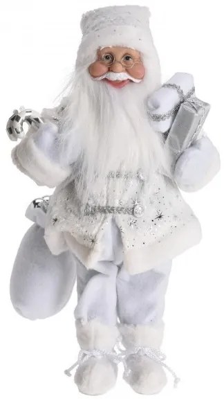 Santa Claus – biely 45 cm