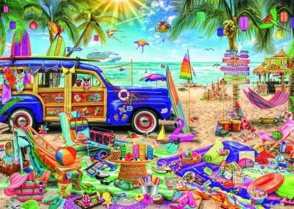 Trefl Tropical Holiday Puzzle 96,1x68,2cm 2000 dielikov v krabici 40x27x6cm