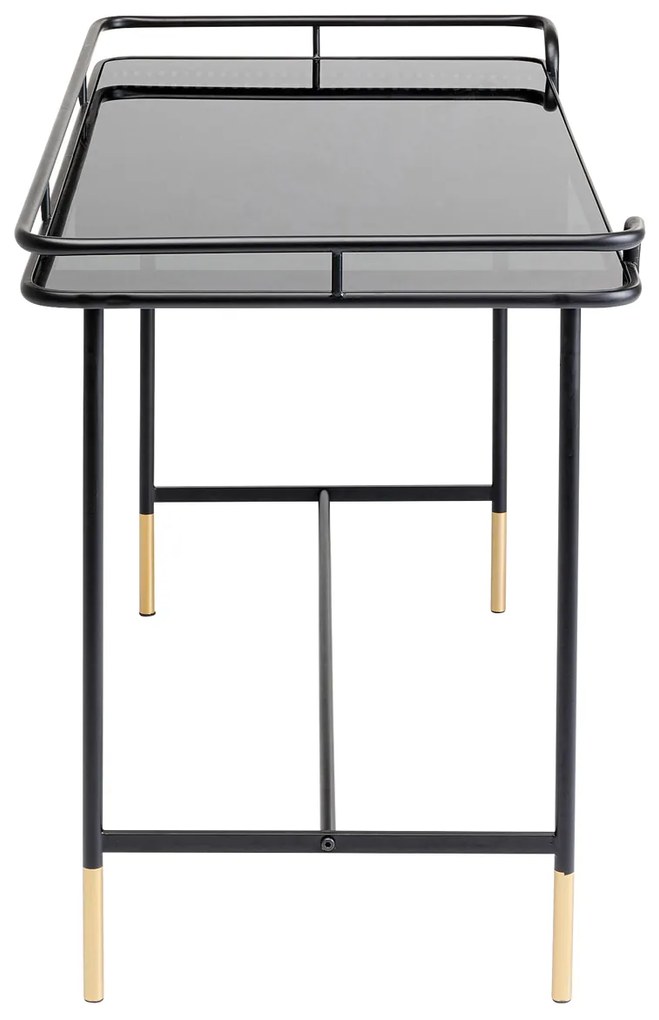 Fence písací stôl čierny 120x60 cm